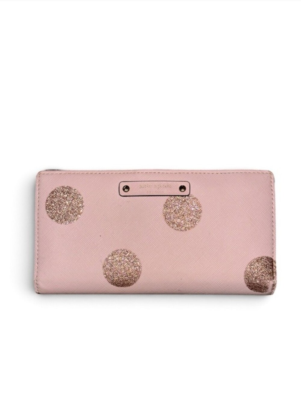 KATE SPADE Haven Lane Stacy Pink Polka Dot Bifold Wallet